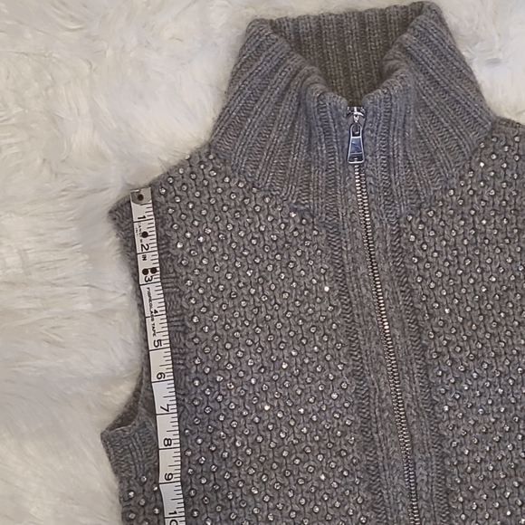 William Sharp 100% Cashmere Swarovski Crystal sweater vest - Picture 10 of 11
